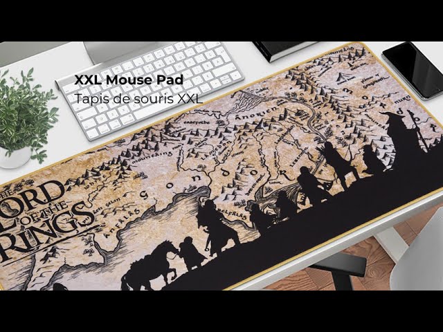 Vídeo relacionado con Subsonic - Alfombrilla para Ratón XXL - Alfombrilla de Escritorio El Señor de los Anillos 90x40 cm - Superficie Lisa Optimizada para Sensores, Base Antideslizante, Bordes Cosidos - LOTR