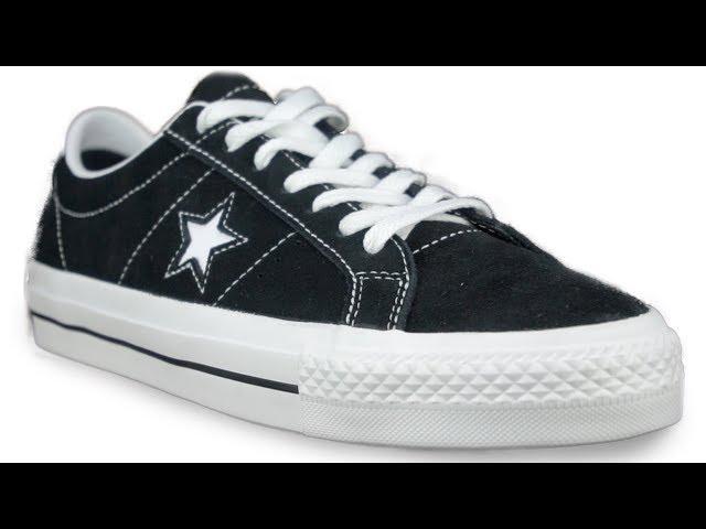 Vídeo relacionado con Converse One Star Pro Suede Mid 153474C (35 EU), Herbal Negro Blanco, 35 EU