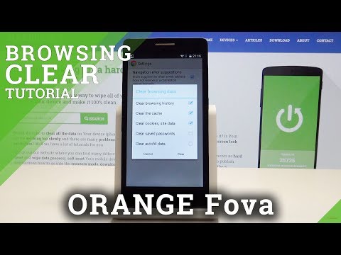 How to Reset Browsing Data in ORANGE Fova - Delete Browser History