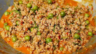 แกงเนื้อมะเขือพวง สูตรเด็ดจากคุณยาย  Spicy Beef Curry with Pea Eggplants