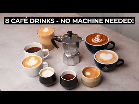 How to Make 8 Café-Style Coffee Drinks at Home – No Espresso Machine!