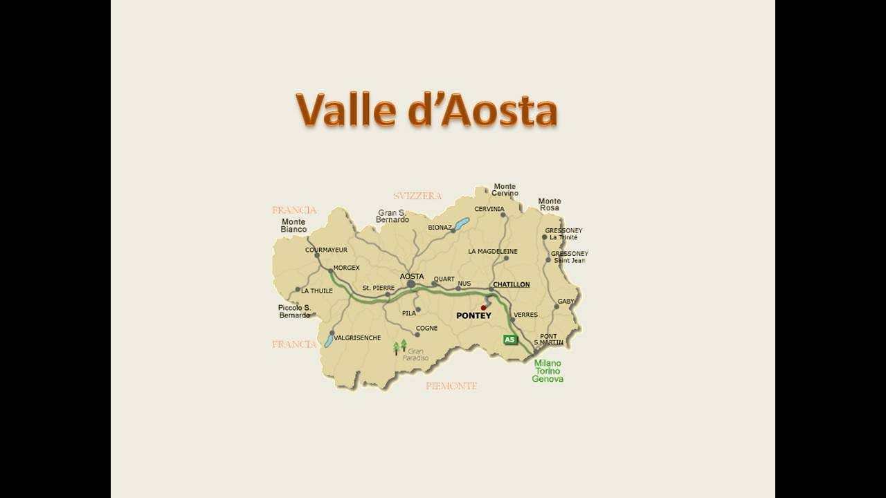Val d'Aosta. Lezione di geografia.