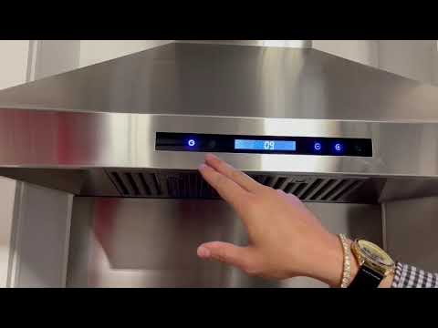 How To Program the Clock on Kucht Wall Mounted Range Hood