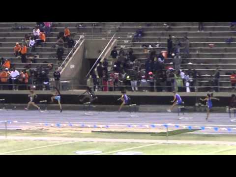 B Anger & P Mata - VarG 300m H at CA Relays 3-18-16