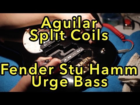Aguilar Split Coils in Fender Urge bass, series parallel switch - with Chris Clemente