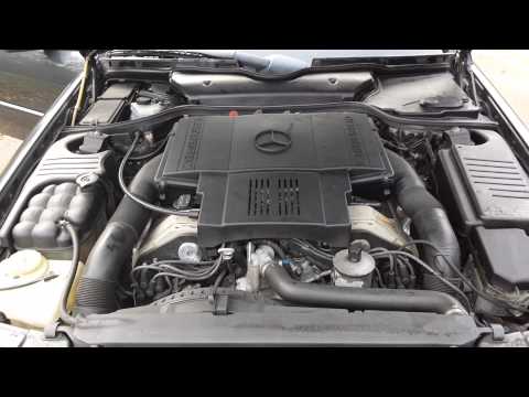 Mercedes-Benz V8 5.0 engine bay and start