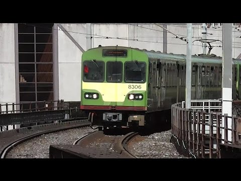 IE 8300 Class Dart Train number 8306 - Pearse Station, Dublin