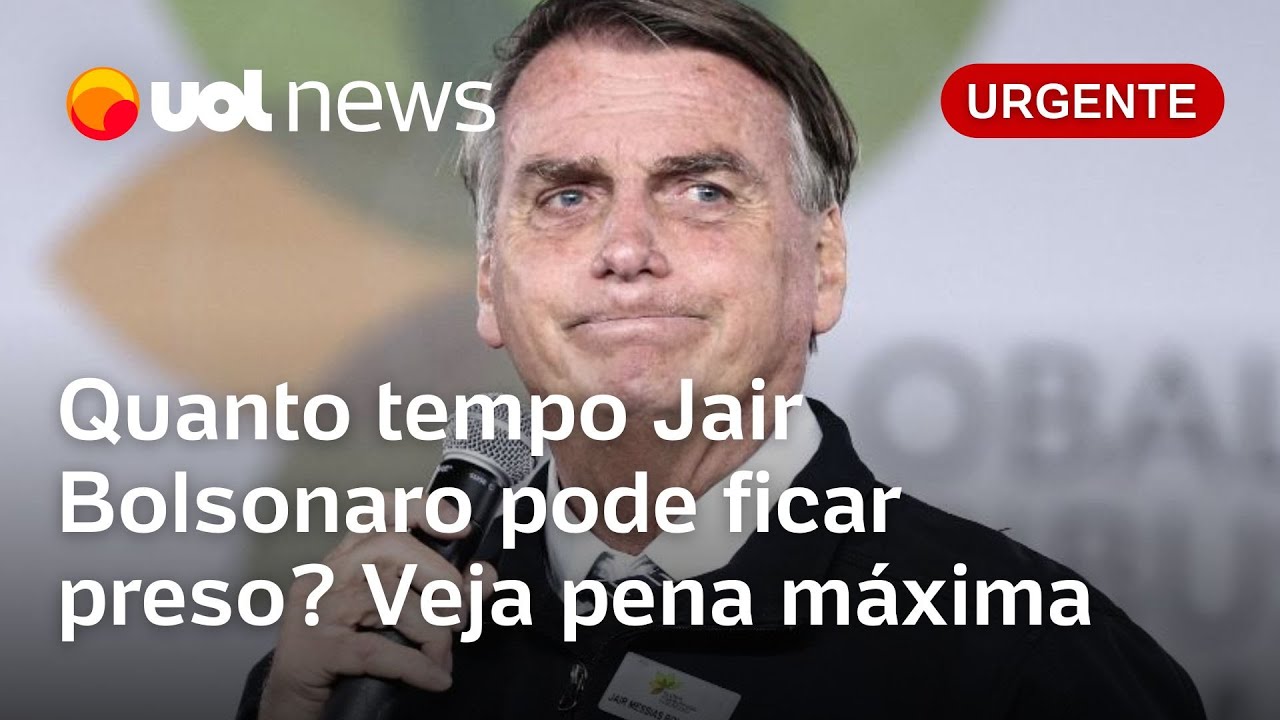 Bolsonaro pode ficar preso por quanto tempo? Veja qual a pena máxima dos crimes imputados pela PGR