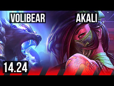VOLIBEAR vs AKALI (TOP) | KR Diamond | 14.24