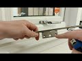 How to measure the backset size for a replacement window lock espag lock mechanism