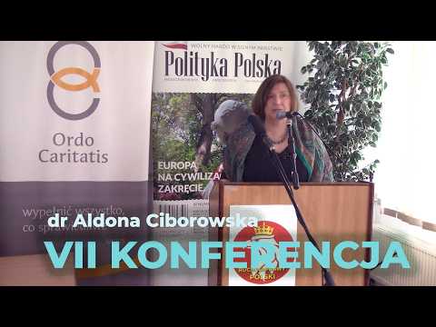 dr Aldona Ciborowska. VII Międzyśrodowiskowa Konferencja Ruchu Naprawy PolskiWarszawa, 16.04 2026 r.