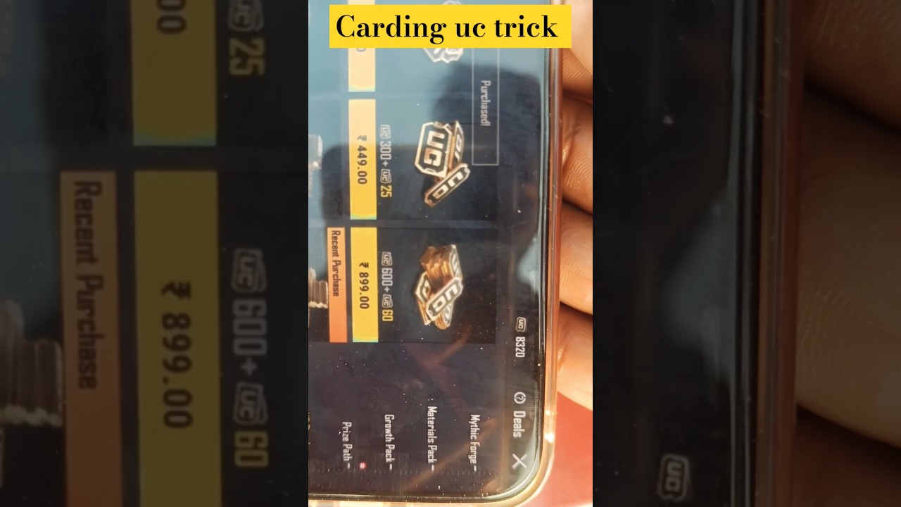 Carding uc trick using i phone 📱 #cardingucbgmi #pubgmobile #cardinguc #bgmi