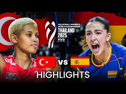 TURKIYE 🇹🇷 vs SPAIN 🇪🇸 | Highlights | Women's Volleyball World Championship 2025