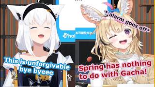 Fubuki and Polka Reacting to "Situations that can be Forgiven only in Spring" from the Viewers