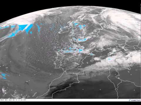 Europe percipation/clouds timelapse 31-01-2015