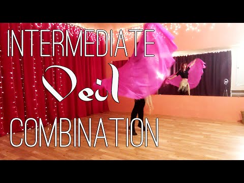 Intermediate Bellydance Combination with Veil