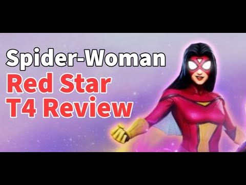 Spider-Woman! Red Star Orbs and T4 Review! A-Force War Team | Marvel Strike Force - Free to Play