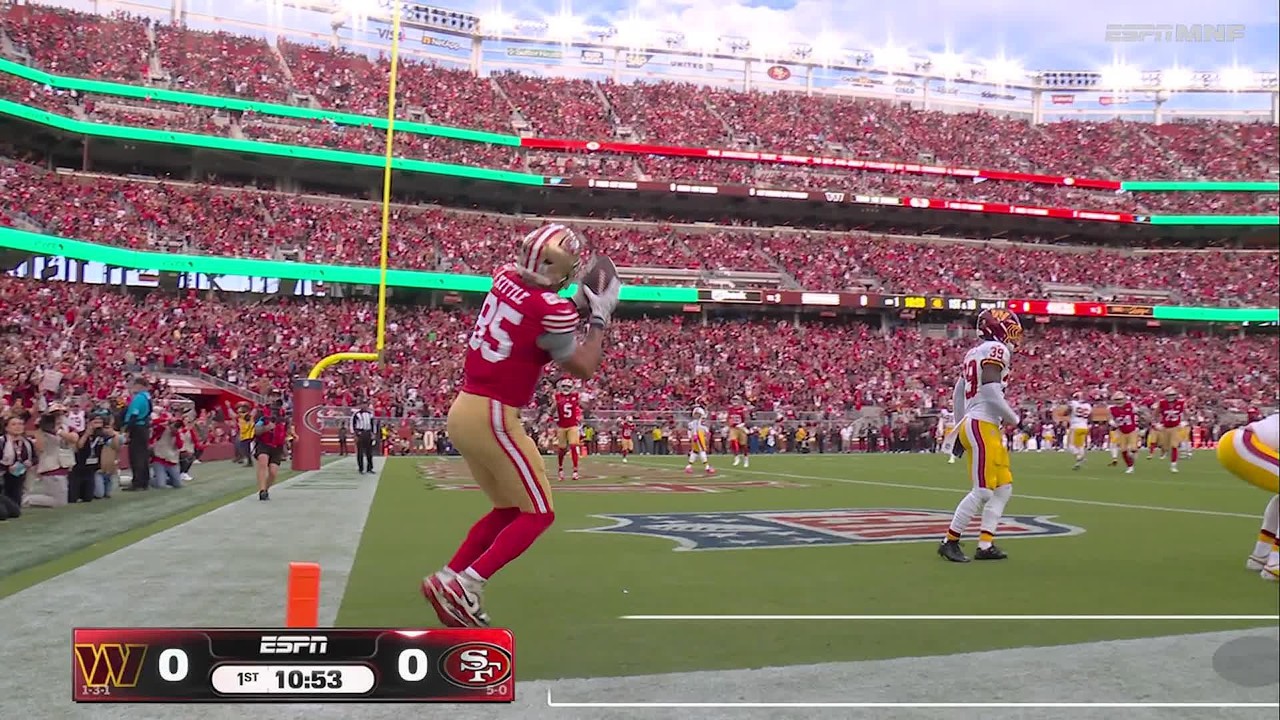 BROCK PURDY HITS GEORGE KITTLE FOR A TD ON THE FIRST DRIVE