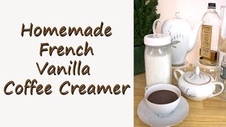 Homemade French Vanilla Coffee Creamer Recipe