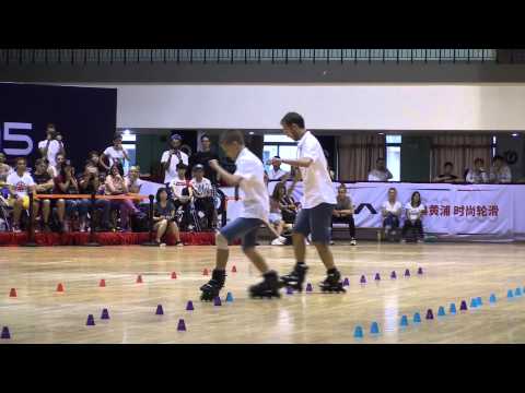 2015 Shanghai Slalom Open Classic Slalom Pair 5th Place Timchenko Alexander & Timchenko Serge