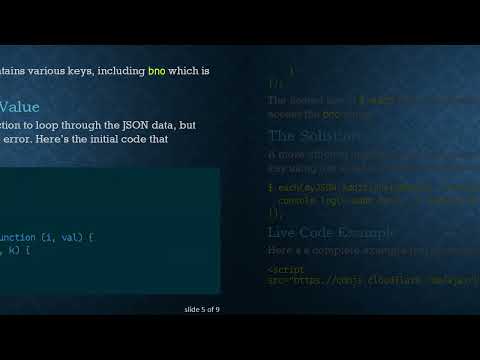How to Access JSON Keys in jQuery: Reading the bno Value