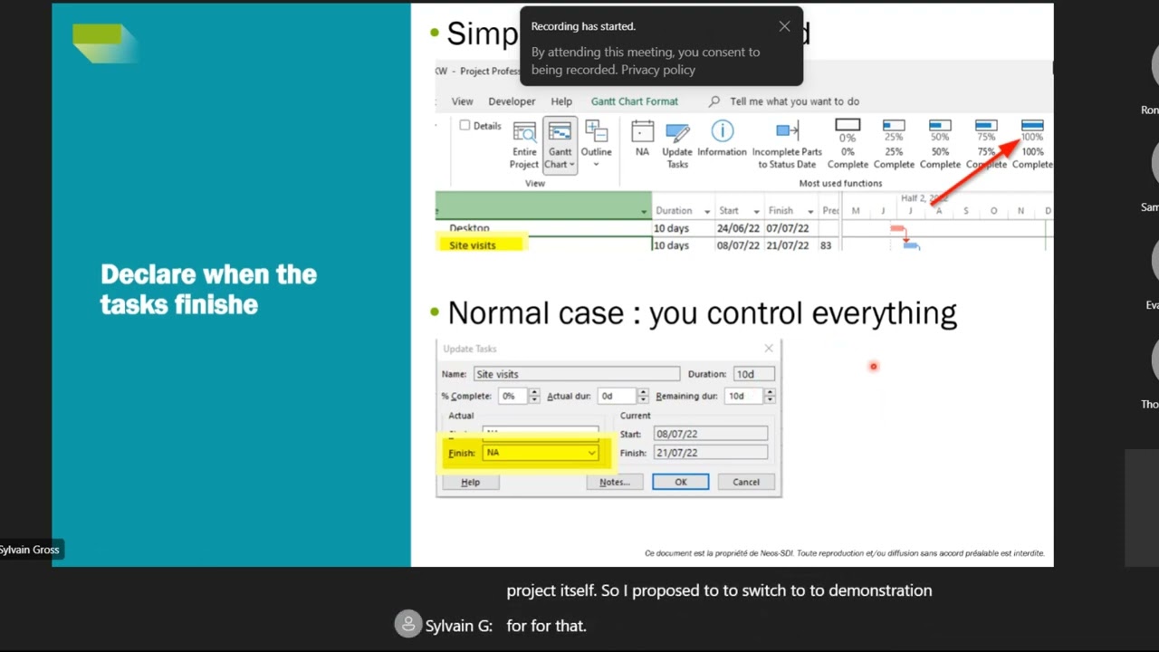 05 - MS project 2023 -  Manage achievements
