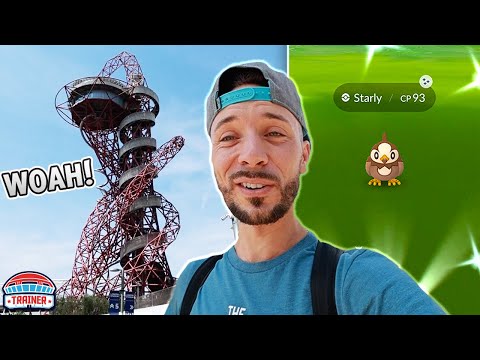 Riding the *WORLDs BIGGEST SLIDE* on STARLY Comm Day | Pokémon GO