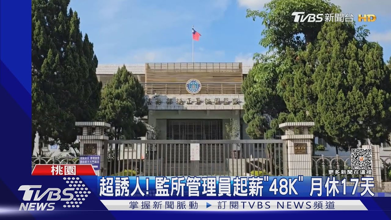 超誘人！監所管理員起薪「48K」　月休17天