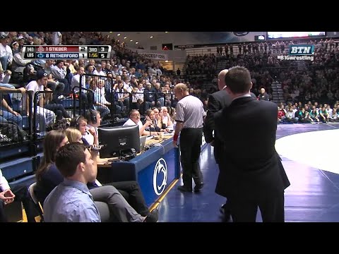 Big Ten Rewind: 2013 Wrestling - 141 LBs - OSU's Logan Stieber vs. PSU's Zain Retherford