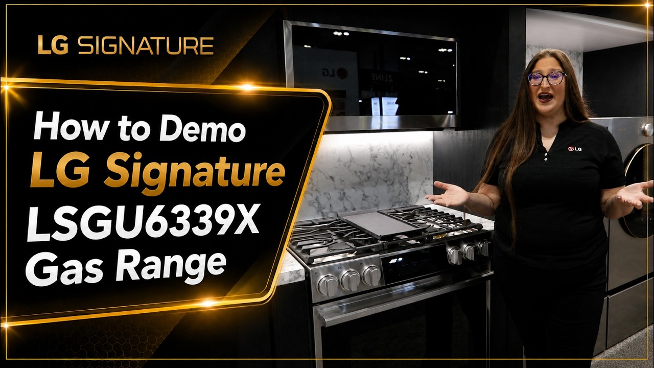 How to Demo LG Signature LSGU6339X Gas Range