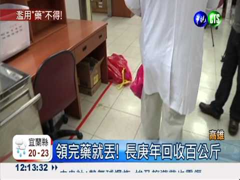 看病不吃藥! 台人年丟百公斤藥
