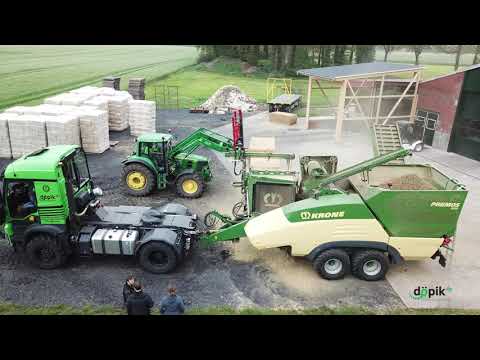 Döpik Heizotruck Mercedes Benz Agrar LKW mit Krone Premos 5000 Pelletpresse