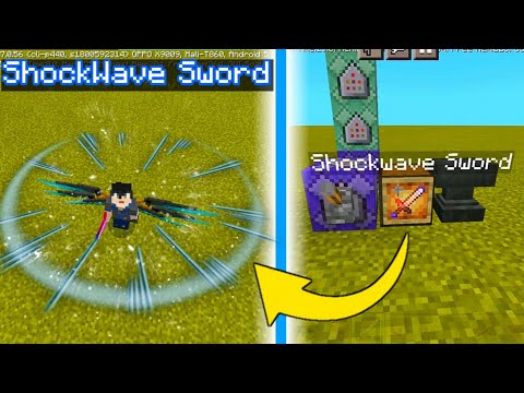 Creating a ShockWave Sword in Minecraft using Command Block no Mod/Addon