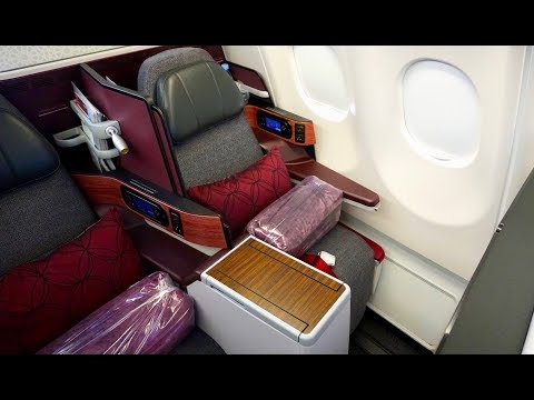 Qatar Airways Business Class  - Airbus A330 - Doha to Istanbul + Al Mourjan Business Lounge Video