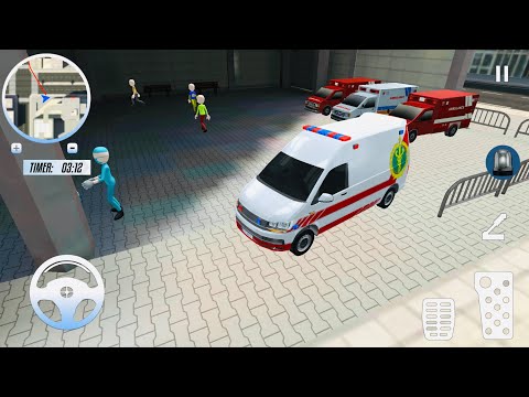 Stickman Ambulance Roof Jumping Impossible - Rooftop Stunt - Android Gameplay #1