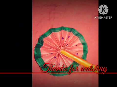 DIY - paper flower fan beautiful fairy magic Want.