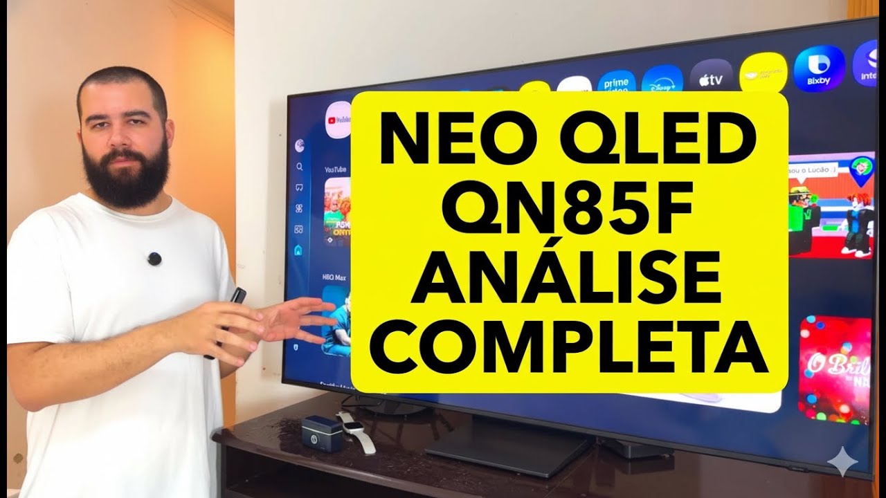 Miniatura da avaliação em vídeo de Smart TV Samsung 75QN85D Neo QLED 4K 75 Polegadas 2024