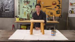 The Home Team S3 - DIY Staining a Timber Stool