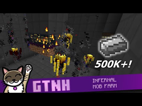 500K+ Steel Ingots! Setting up an Infernal Mob Farm in GTNH