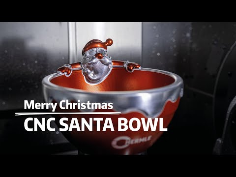 Wir fräsen die CNC Santa Bowl – das Weihnachtsprojekt 2025