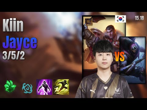 Kiin Top Jayce vs Jax lol KR solo rank Full Game 15.18 | 기인 제이스 vs 잭스