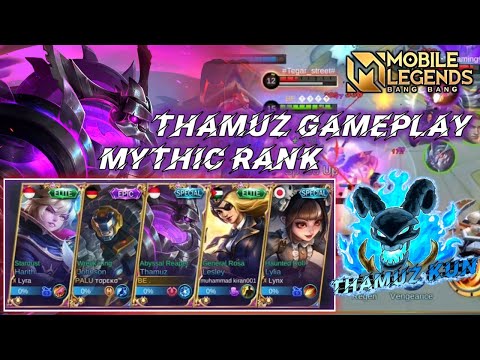 THAMUZ GAMEPLAY IN MYTHIC RANK | UNKILLABLE MONSTER IS BACK!! | THAMUZ Mobile Legends