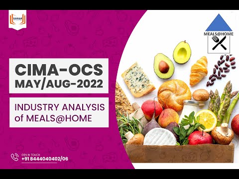 CIMA OCS  |  May/Aug 2022  |  Industry Analysis of Meals@Home