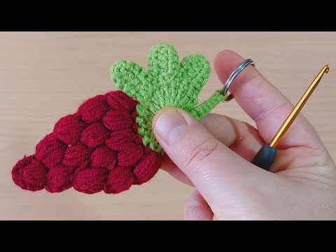 oh my god !very similar crochet how to make grapes / çok benzedi tığ işi üzüm nasıl yapılır