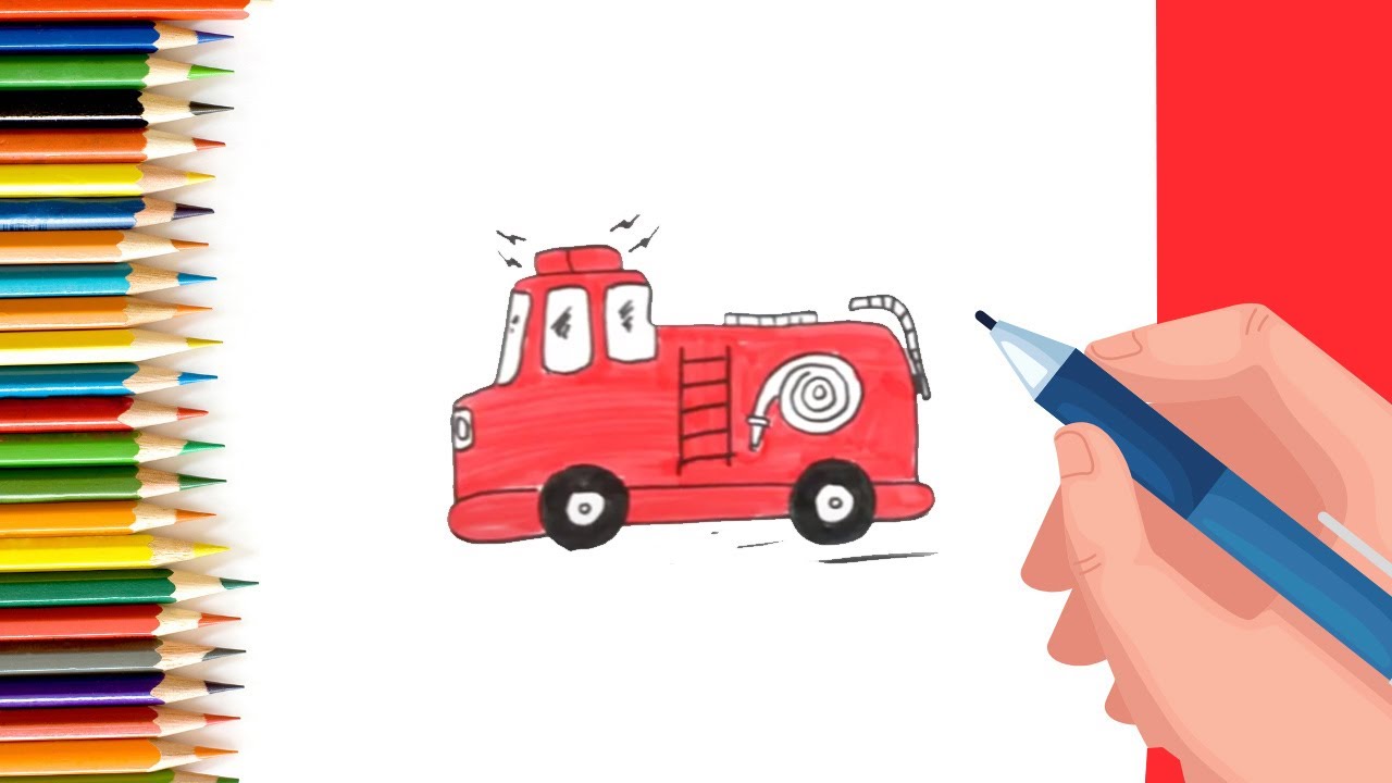 How to Draw a Fire Truck