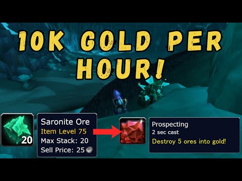 I Spent 20k Gold Prospecting Saronite Ore #warmane #wotlk