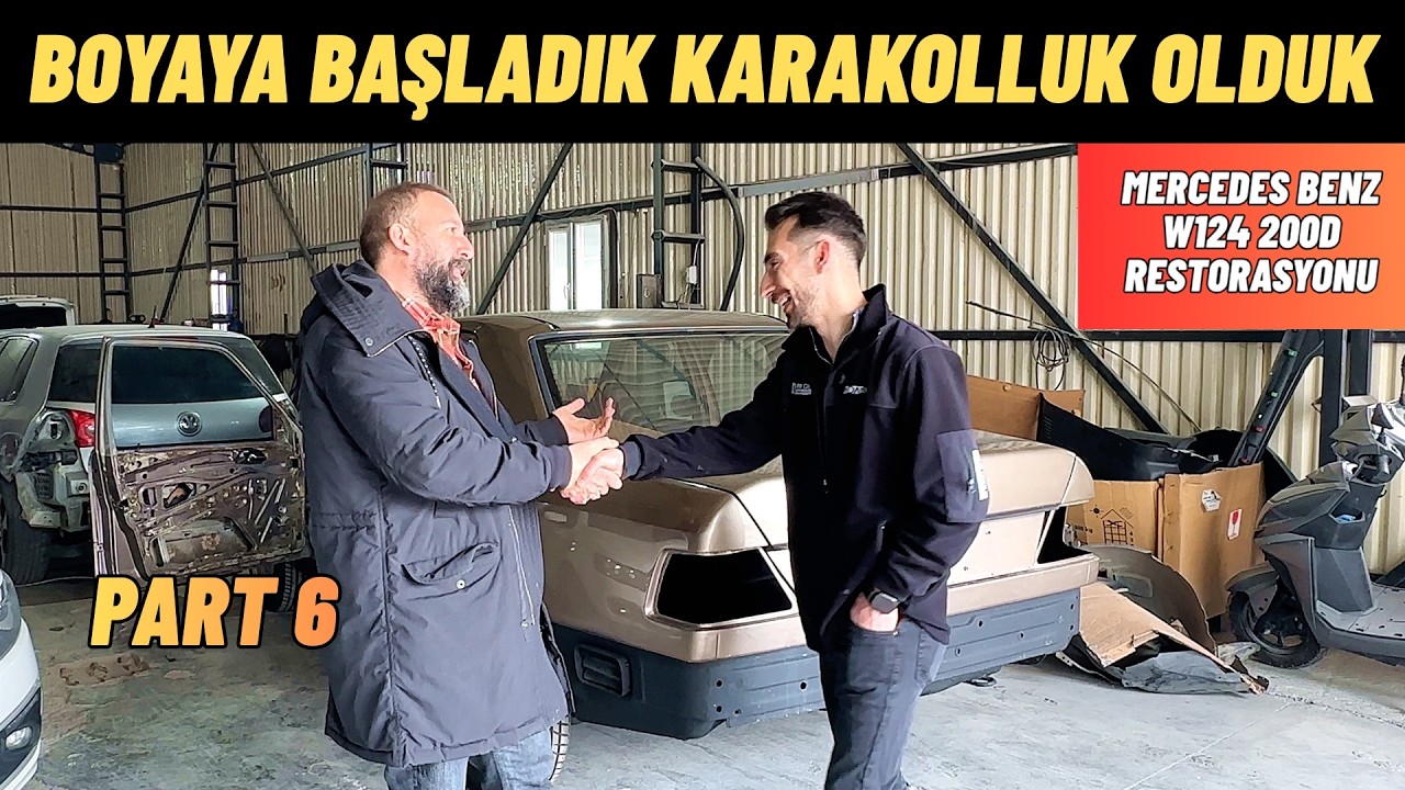 Boyaya Başladık Karakolluk Olduk | Mercedes Benz W124 Restorasyon | Part 6