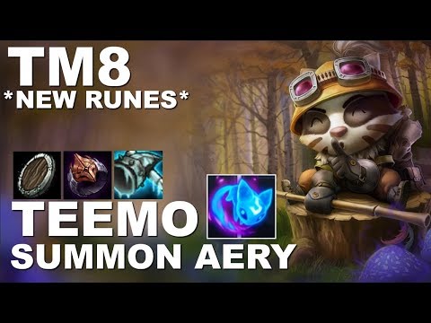 *NEW RUNES* SUMMON AERY TEEMO - DESTROYING MAOKAI (League Of Legends)