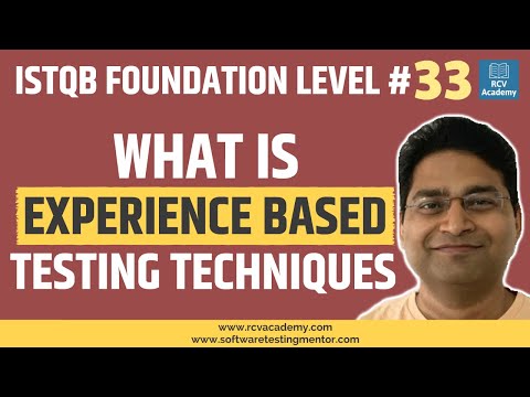 ISTQB Foundation Level 33 Experience Based Testing Techniques
