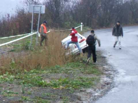 Rally Kosice 2009 - rz 2 Zipov, Kurka crash